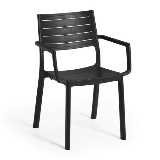 เก้าอี้กลางแจ้ง ในสวน พลาสติกพรีเมี่ยม METALINE CHAIR CAST IRON จากยุโรป กันแดดฝน Keter by จัดบ้าน